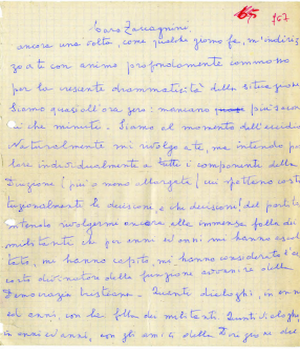 Lettera di Aldo Moro a Francesco Cossiga del 29 marzo 1978